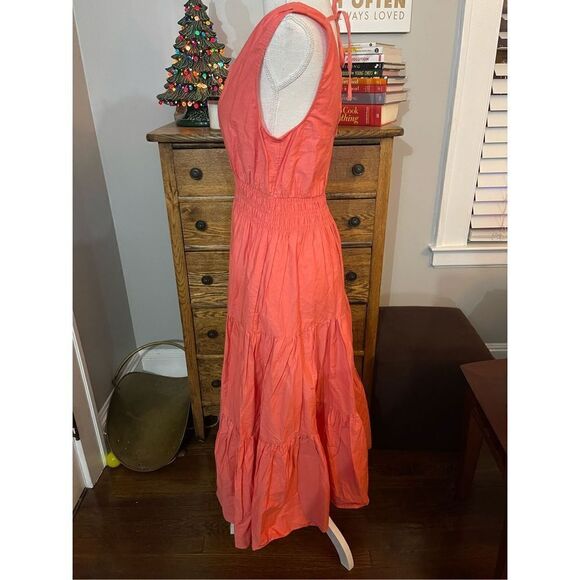 Anthropologie - Pink Rose Maeve Tiered Midi
Smocked Casual Maxi Dress size 4 - Picture 6 of 8